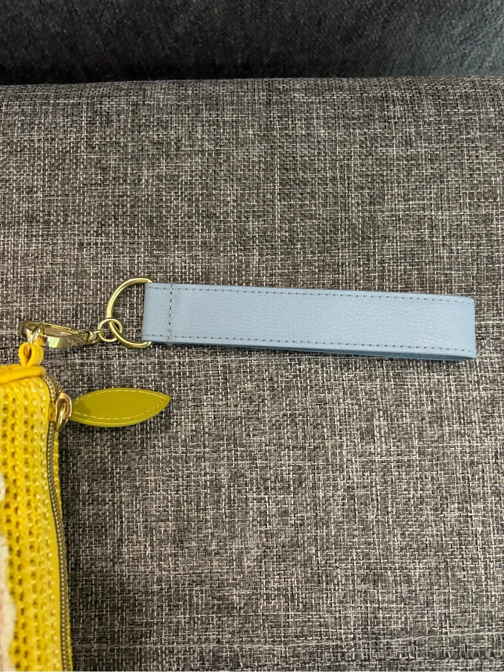 Bath & Body Works Yellow Straw Citrus Wristlet Clutch